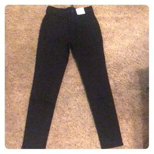 Express stretch high rise black legging 00 short